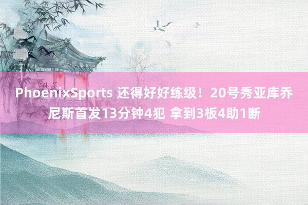 PhoenixSports 还得好好练级！20号秀亚库乔尼斯首发13分钟4犯 拿到3板4助1断
