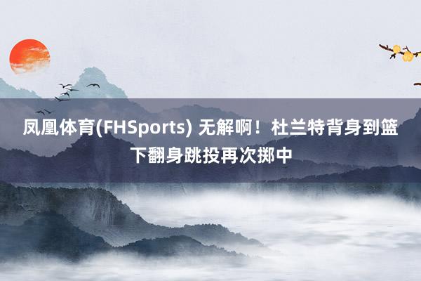 凤凰体育(FHSports) 无解啊！杜兰特背身到篮下翻身跳投再次掷中
