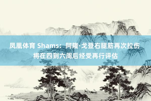 凤凰体育 Shams：阿隆·戈登右腿筋再次拉伤 将在四到六周后经受再行评估