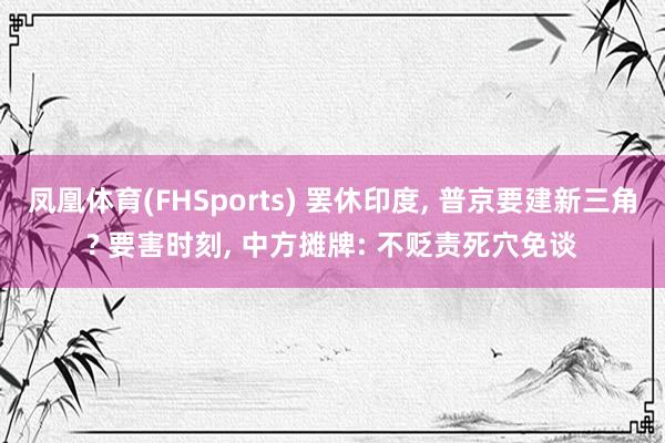 凤凰体育(FHSports) 罢休印度， 普京要建新三角? 要害时刻， 中方摊牌: 不贬责死穴免谈