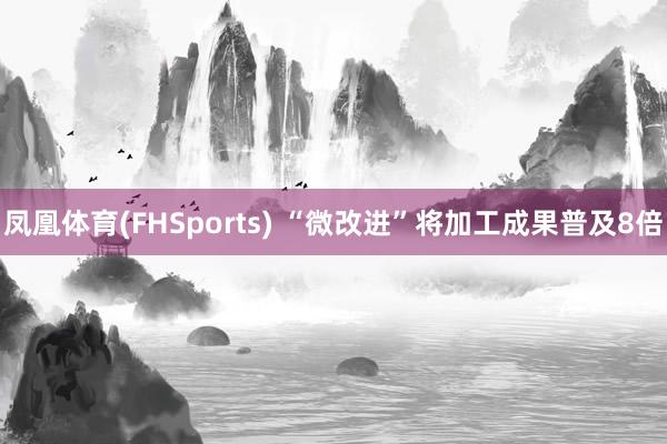 凤凰体育(FHSports) “微改进”将加工成果普及8倍