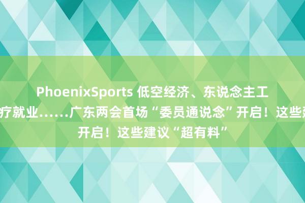 PhoenixSports 低空经济、东说念主工智能、下层医疗就业……广东两会首场“委员通说念”开启！这些建议“超有料”