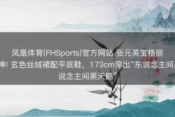 凤凰体育(FHSports)官方网站 张元英宝格丽红毯封神! 玄色丝绒裙配平底鞋，173cm穿出“东说念主间黑天鹅”