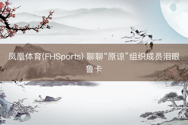 凤凰体育(FHSports) 聊聊“原谅”组织成员泪眼鲁卡