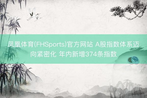 凤凰体育(FHSports)官方网站 A股指数体系迈向紧密化 年内新增374条指数